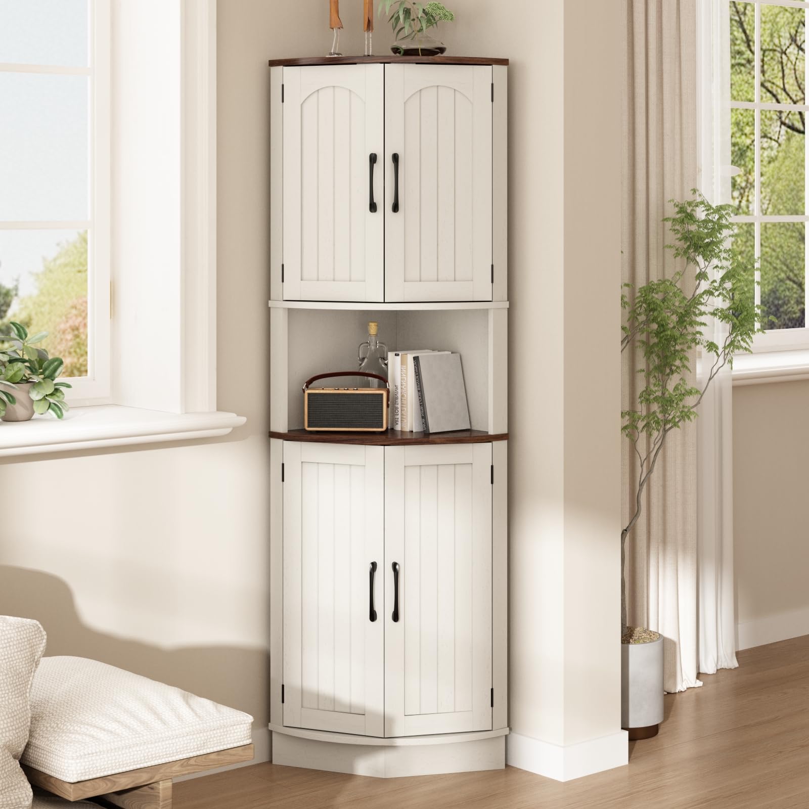 Amazon.com: HOKYHOKY Tall Corner Cabinet, 64.7